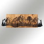 Wallity Sundown Escultura de Pared en Negro y Nogal